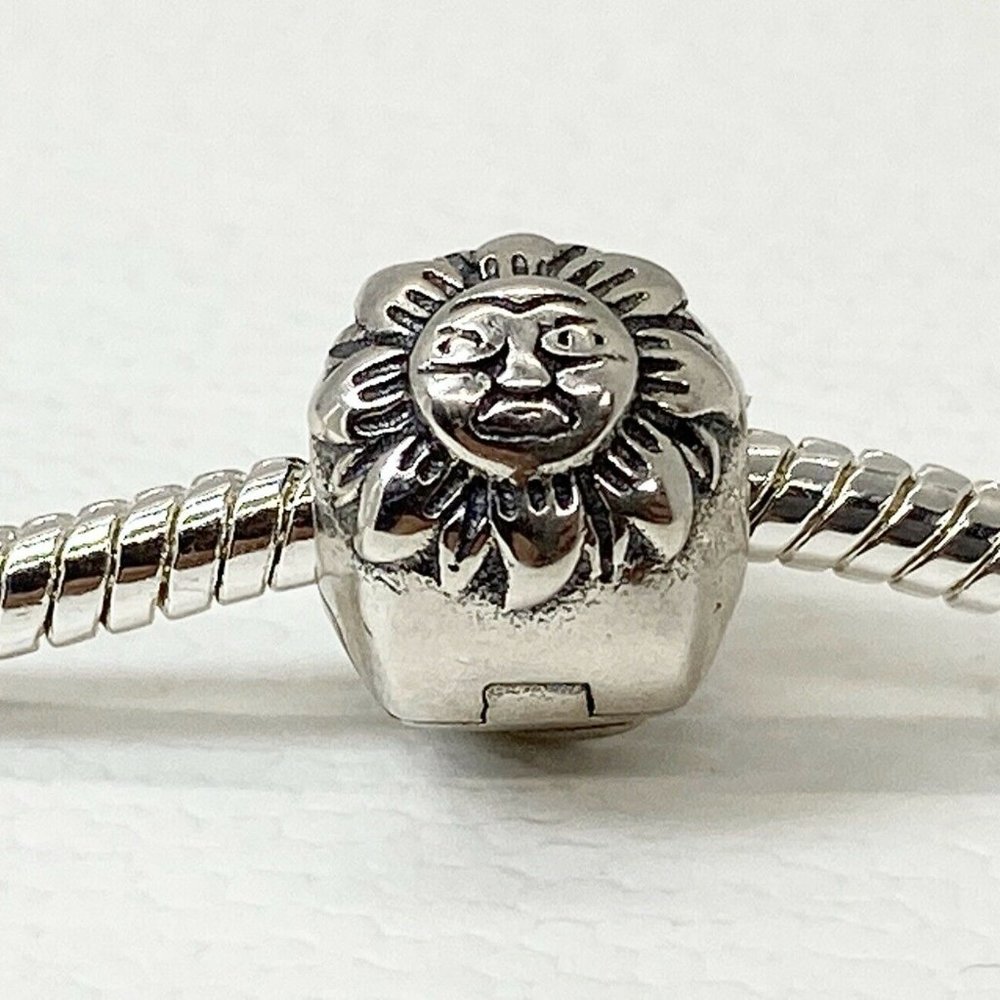 New Pandora Charm Night & Day Clip Sterling Silver